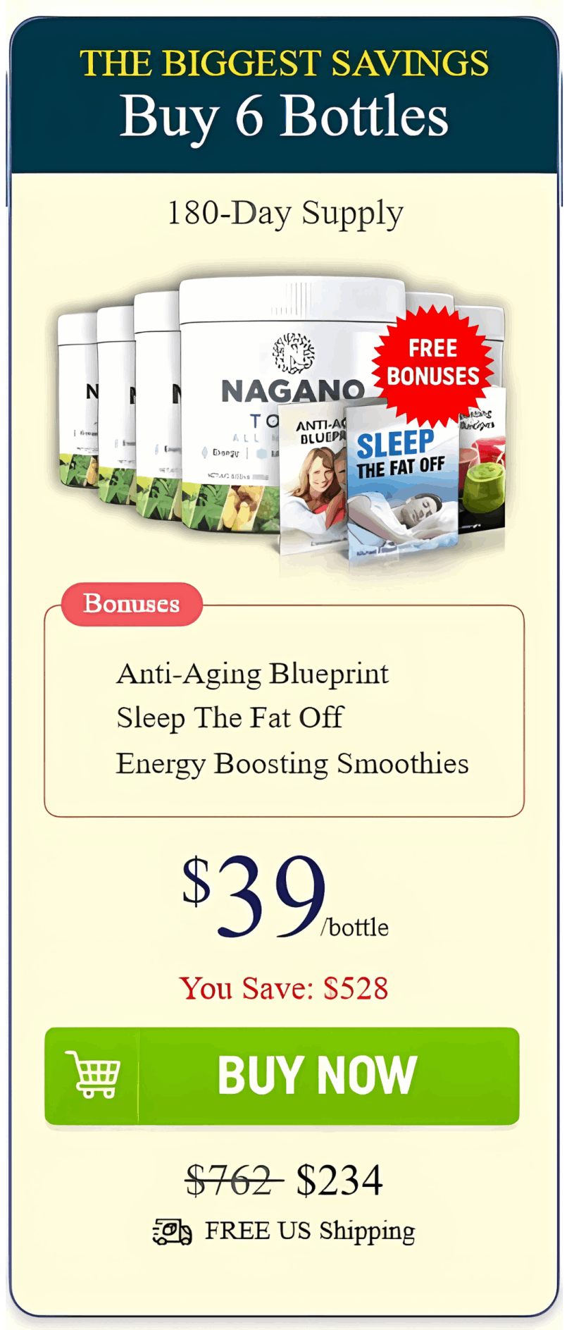 Nagano Tonic buy 6 bottle